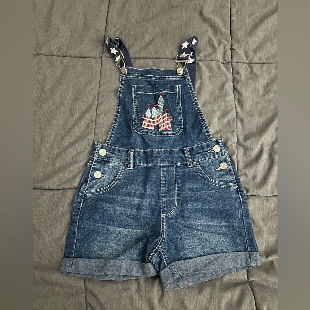 Disney Denim Overalls with Star Accents